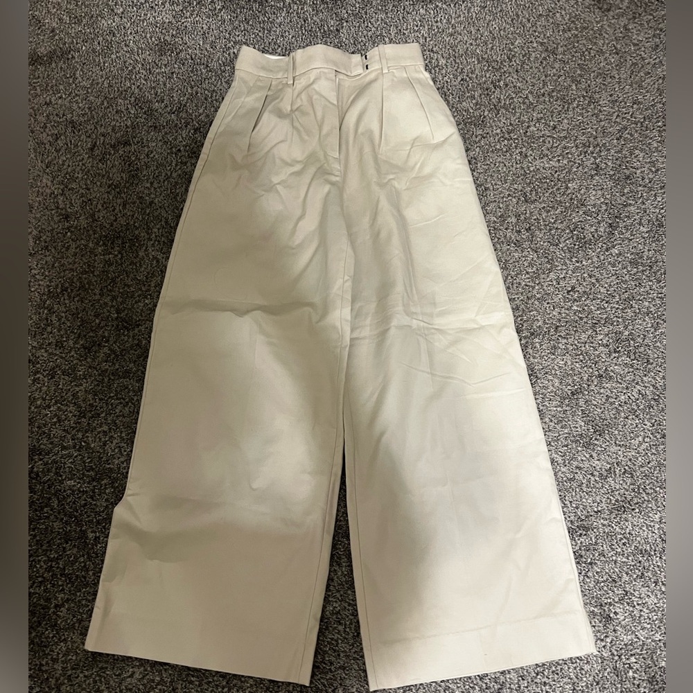 Banana Republic Cream Wide Leg Pants